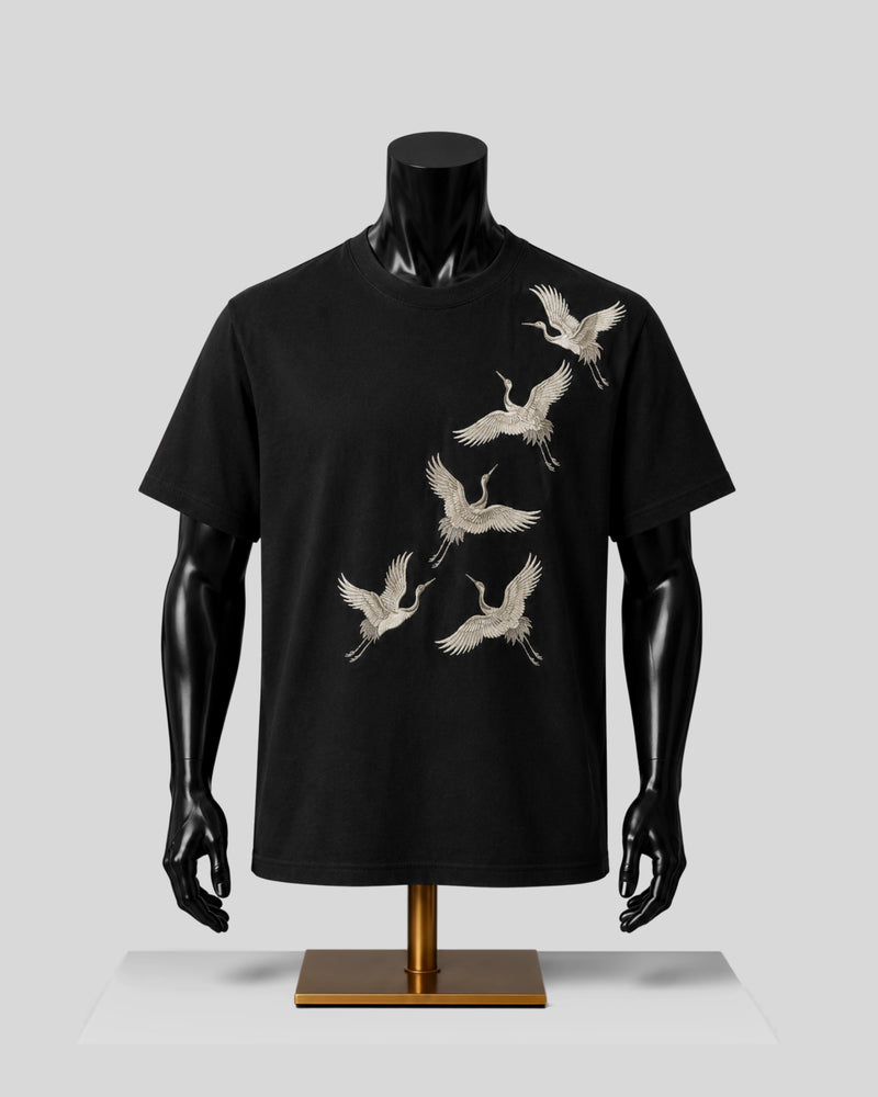 Crane Ascension Black Tee Frontside