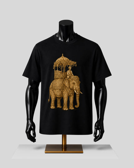Golden Maharaja Black Tee