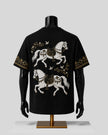 Royal Horse Graphic Black Backside T-Shirt