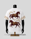 Royal Horse Graphic White Backside T-Shirt