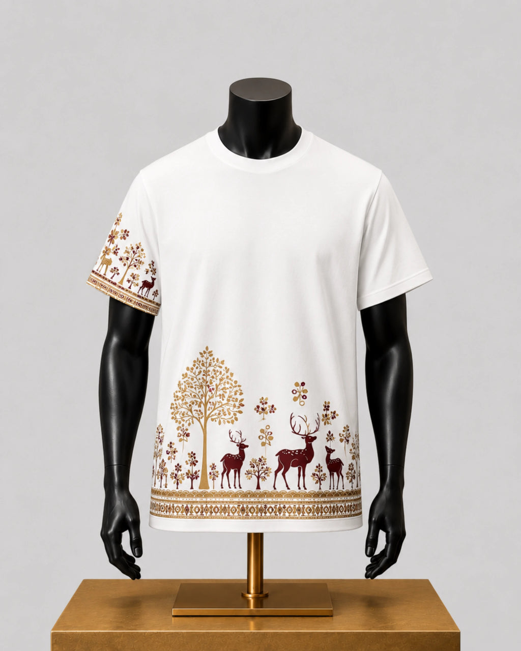 White premium cotton T-shirt