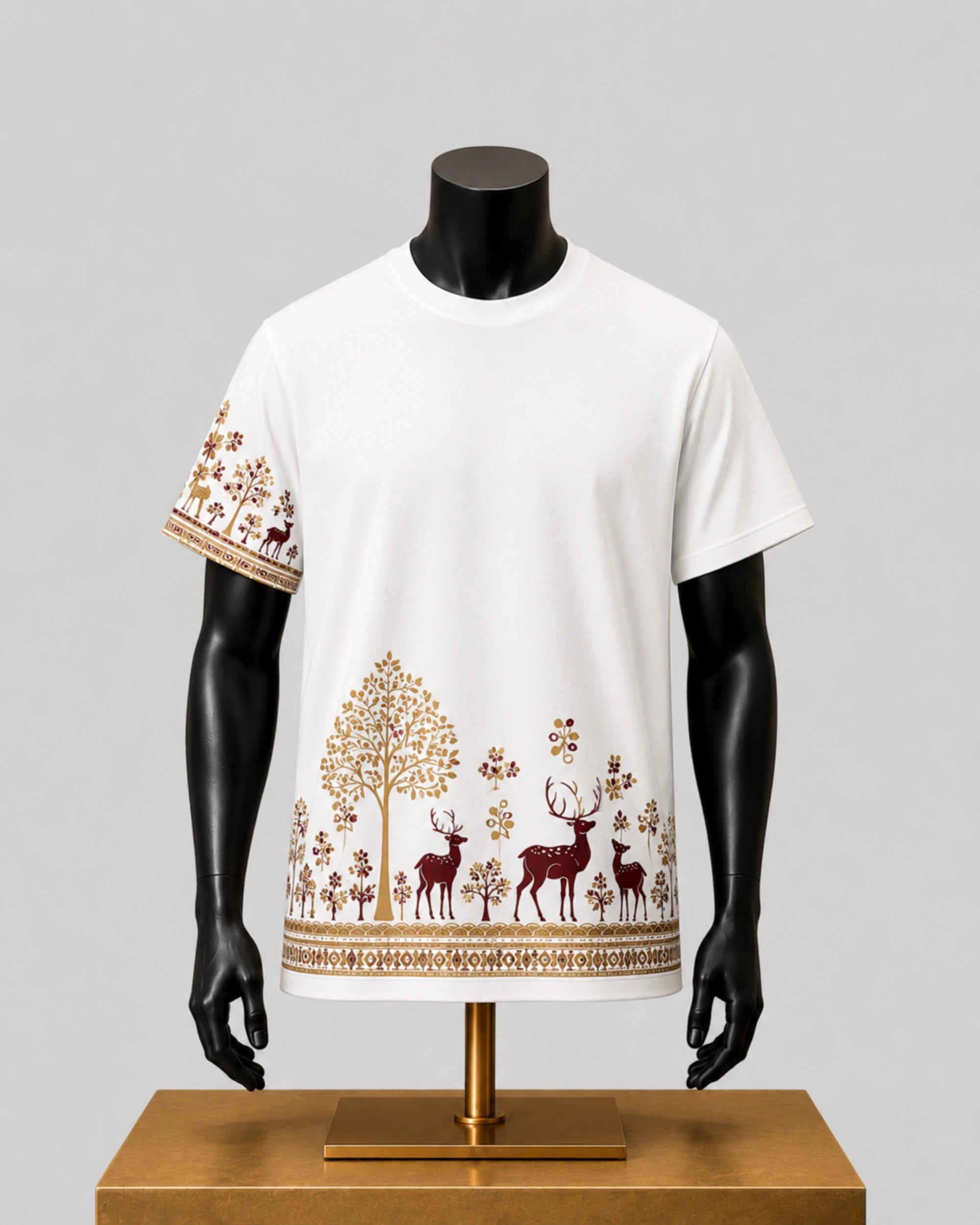 White premium cotton T-shirt