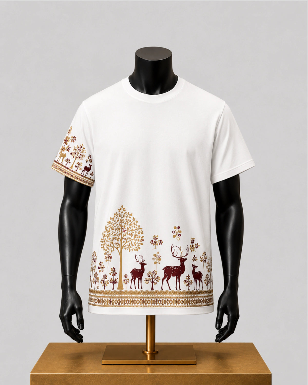 White premium cotton T-shirt
