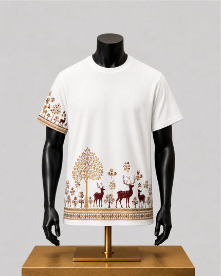 White premium cotton T-shirt

