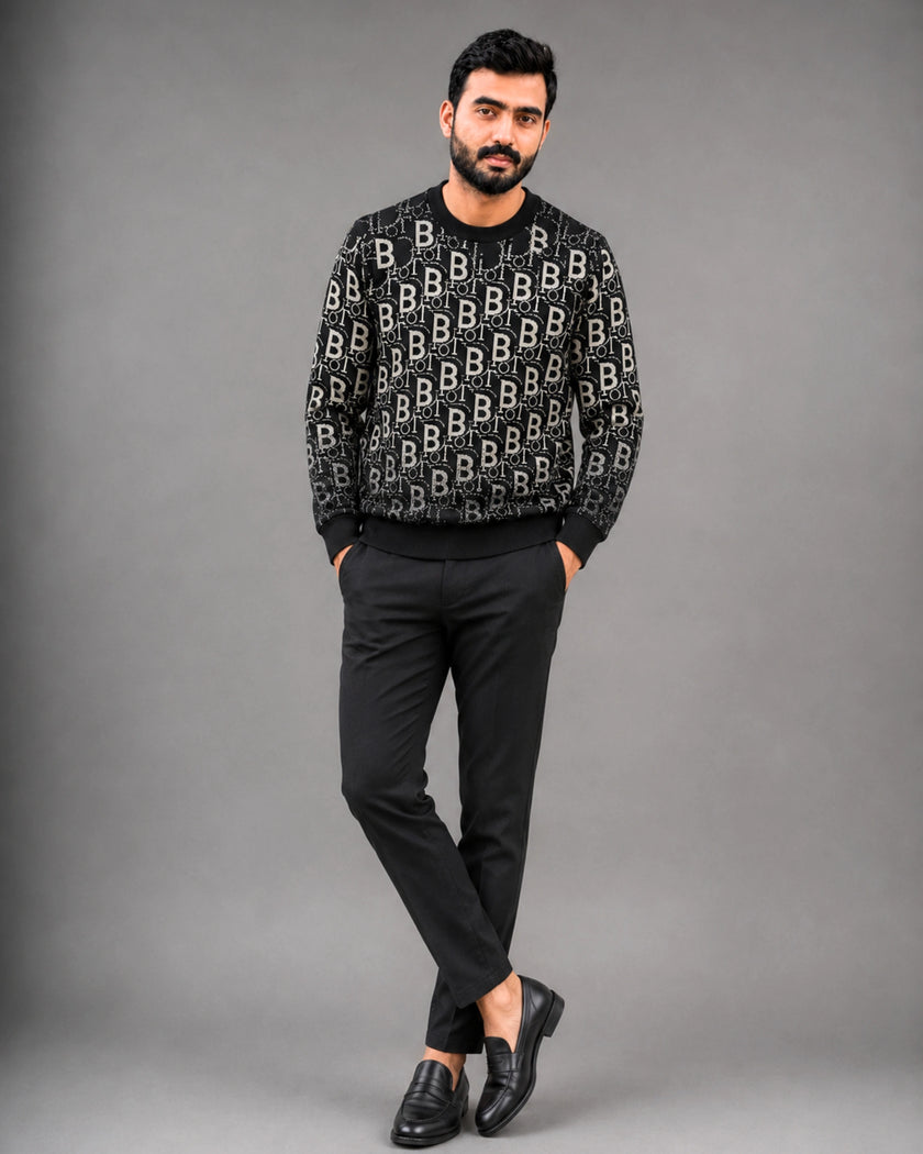 monogram-signature-sweatshirt-black-model-wear-webp