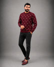 royal-crest-monogram-sweatshirt-Burgundy-model-wear-webp